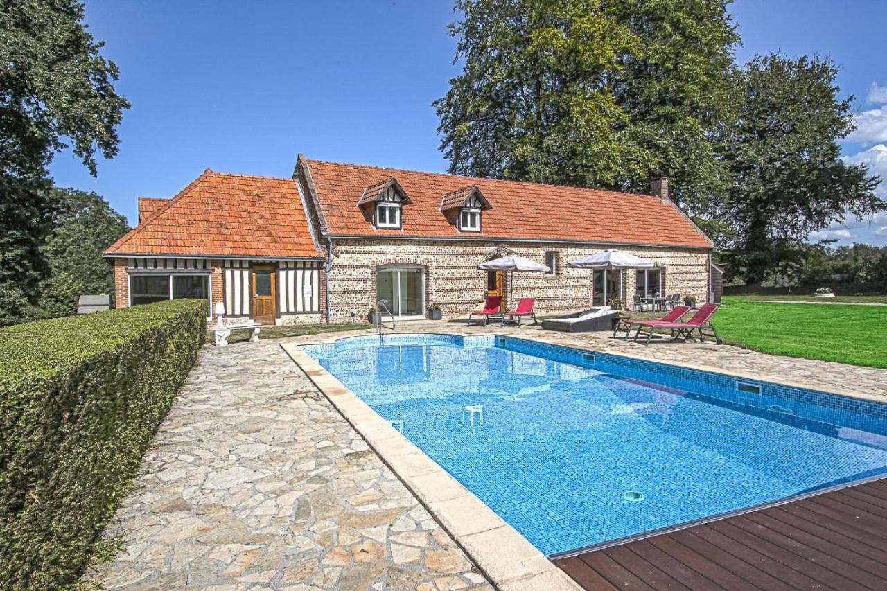 Clos Celeste - Campagne D Etretat Avec Piscine Et Spa (Adults Only) Ecrainville Bagian luar foto